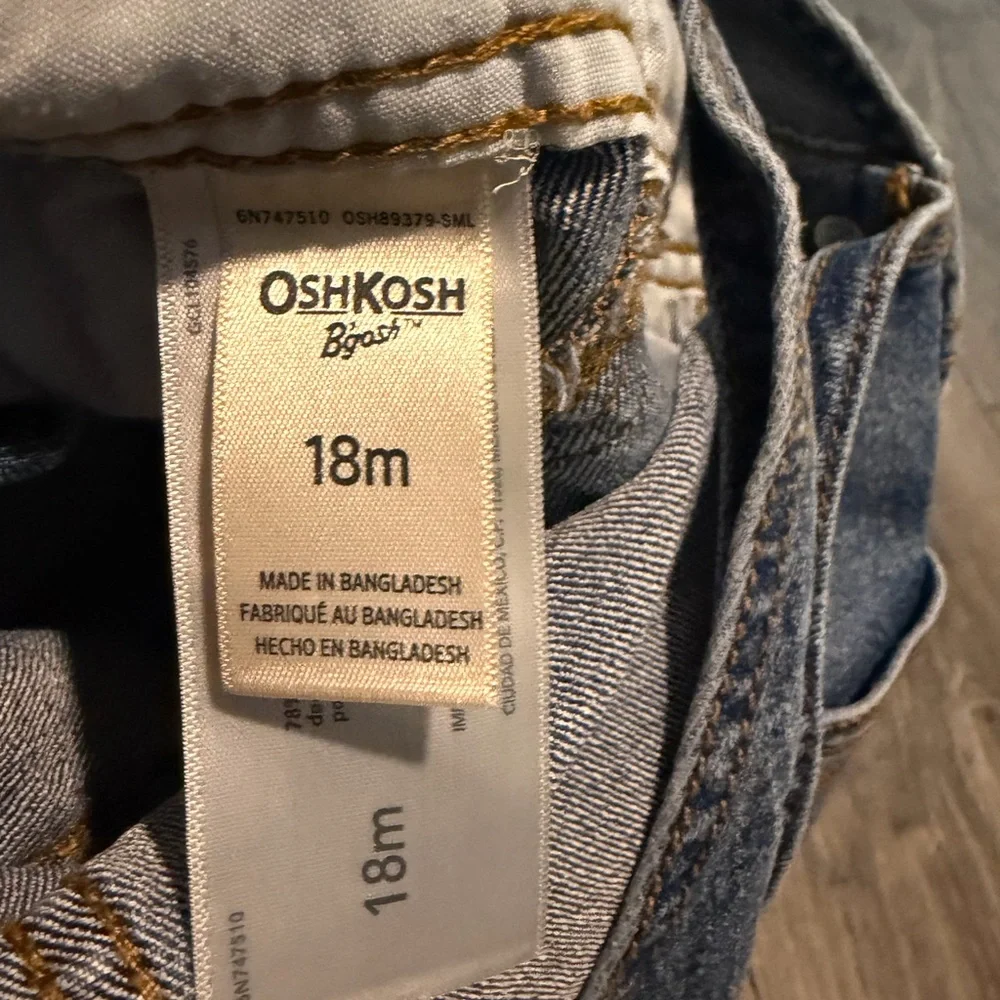 OshKosh B'gosh Dark Blue Denim Kids Overalls